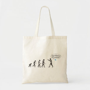 Evolution - Just follow mich twitter on Tragetasche