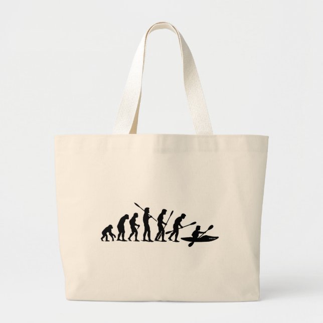 Evolution (Kajak) schaufeln Jumbo Stoffbeutel (Vorne)