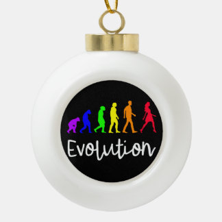 Evolution Keramik Kugel-Ornament