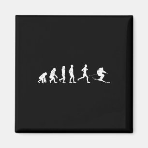 Evolution Langlaufen Wintersportbad Magnet