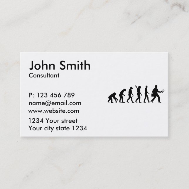 Evolution Mailman Visitenkarte (Vorderseite)