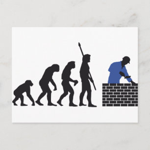 Evolution Maurer A 2c Postkarte