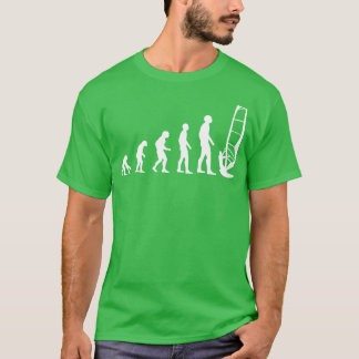 Evolution Mens Windsurfing Funny Gift Long Sl T-Shirt