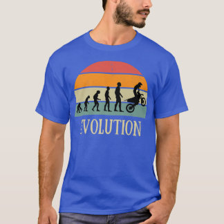 Evolution motocross Geschenk enduro Spaß Mooke übe T-Shirt