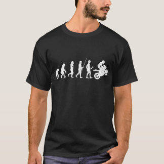 Evolution motocycliste avec T-shirt Wheelie