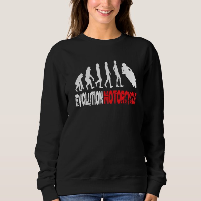 Evolution Motorrad Ebike Motorrad Sweatshirt (Vorderseite)