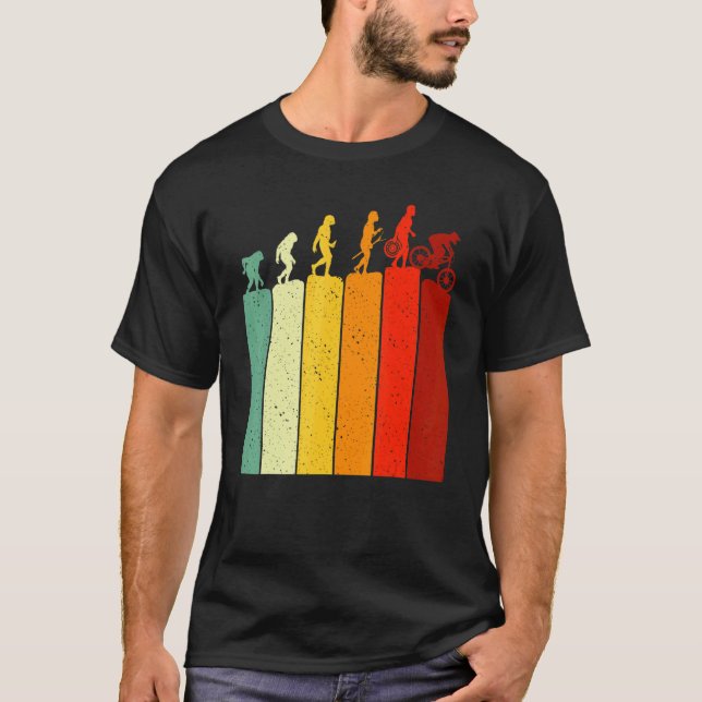 Evolution MTB Mountain Biking Bicycle For Biker Me T-Shirt (Vorderseite)