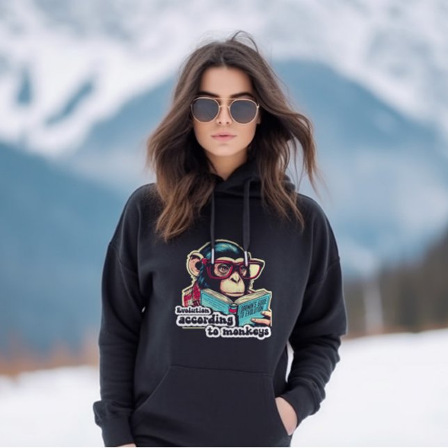 Evolution nach Affen Hoodie (Von Creator hochgeladen)
