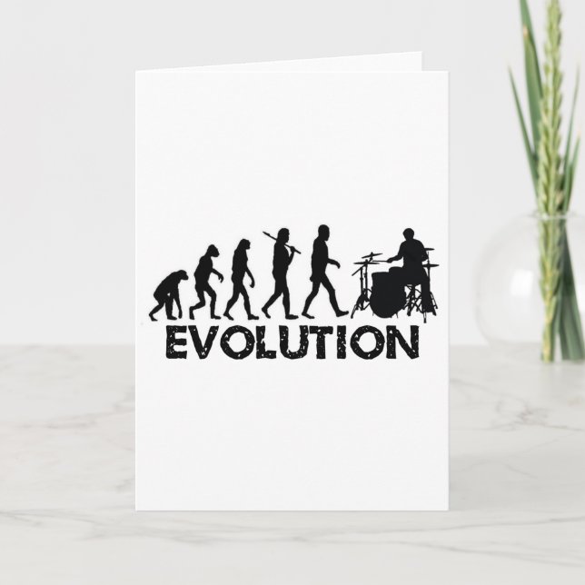 Evolution of a Drummer Karte (Vorderseite)
