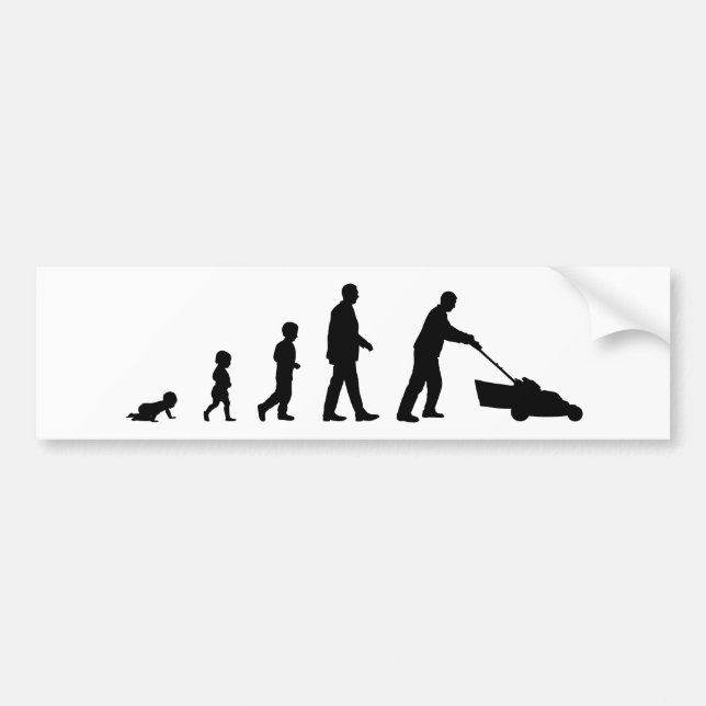 Evolution of Dad - A Bumper Sticker for Dads (Devant)