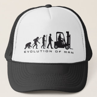 evolution of man forklift driver truckerkappe