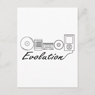 Evolution of Music Postkarte