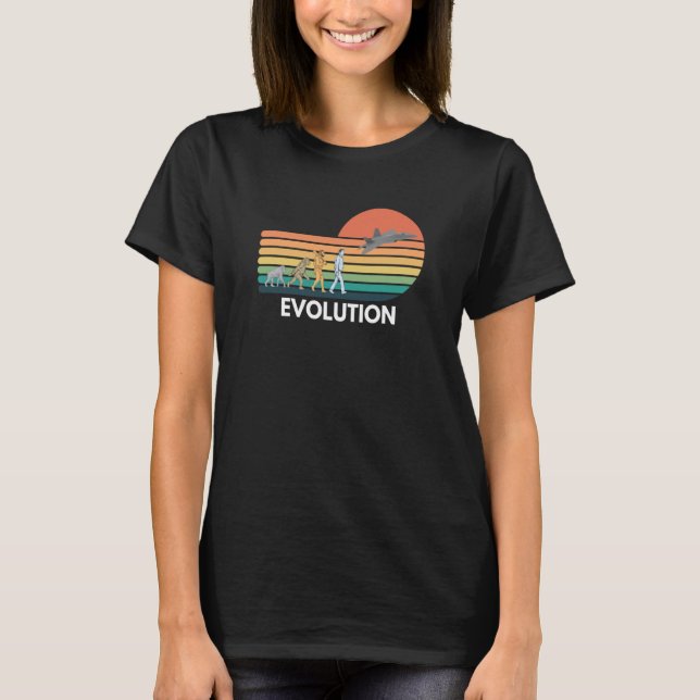 Evolution of Pilot Airplane F22 Aviation T-Shirt (Vorderseite)