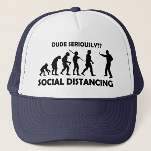 Evolution Of Social Distancing Truckerkappe