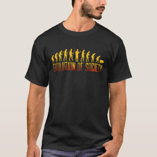 Evolution Of SocietyMonkey Sheep Gift T-Shirt