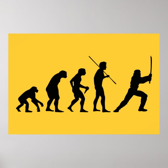 Evolution of the Ninja - from Man to Ninja Poster (Vorne)