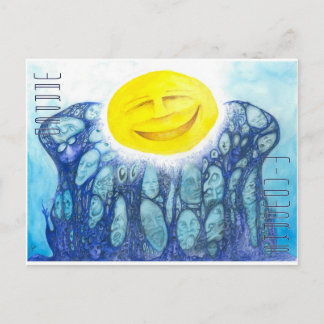 Evolution Orange Postkarte