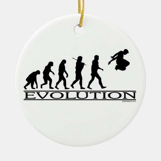 Evolution Parkour Keramik Ornament (Vorne)