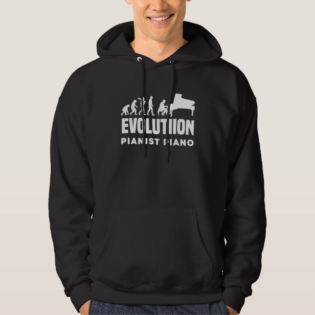Evolution Piano Musician Keyboard Orchestra  1 Hoodie (Vorderseite)
