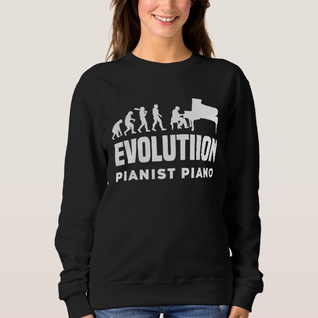 Evolution Piano Musician Keyboard Orchestra  1 Sweatshirt (Vorderseite)