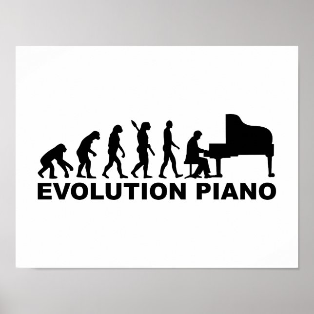 Evolution Piano Poster (Vorne)