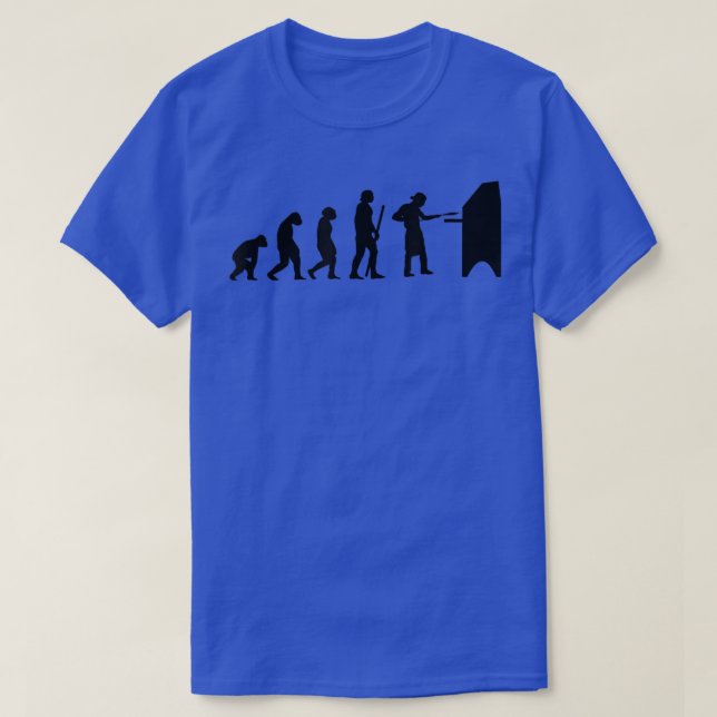 Evolution Pizza Lieferung Typ essen Pizza Es T-Shirt (Design vorne)