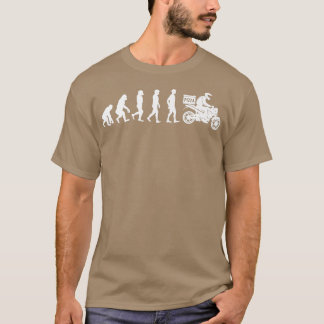 Evolution Pizza Lieferung Typ essen Pizza Es T-Shirt
