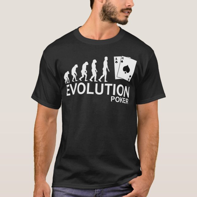 Evolution Poker Tee  Gambling  (Vorderseite)