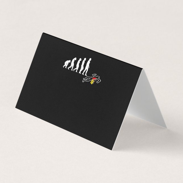 Evolution Polizeibeamter Lieutenant Crime Scene Visitenkarten (Vorderseite)