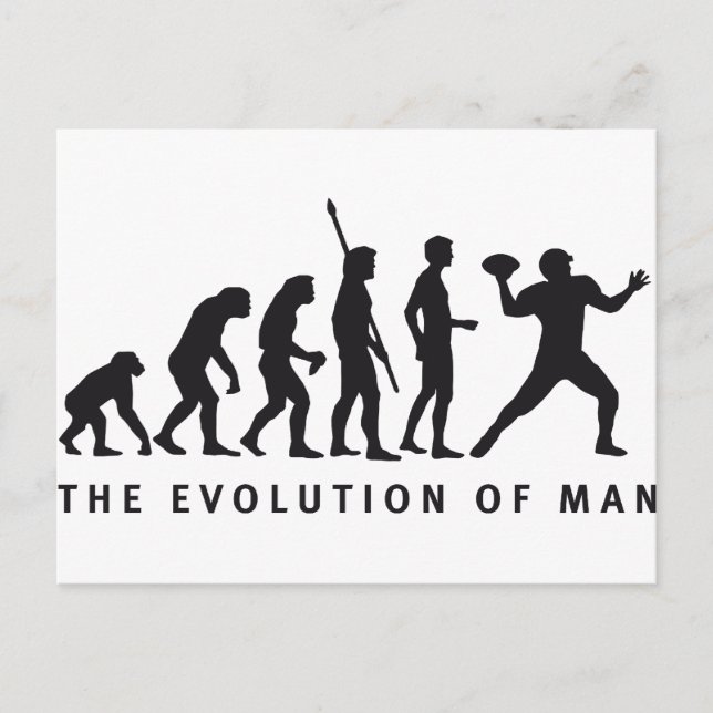 Evolution Postkarte (Vorderseite)