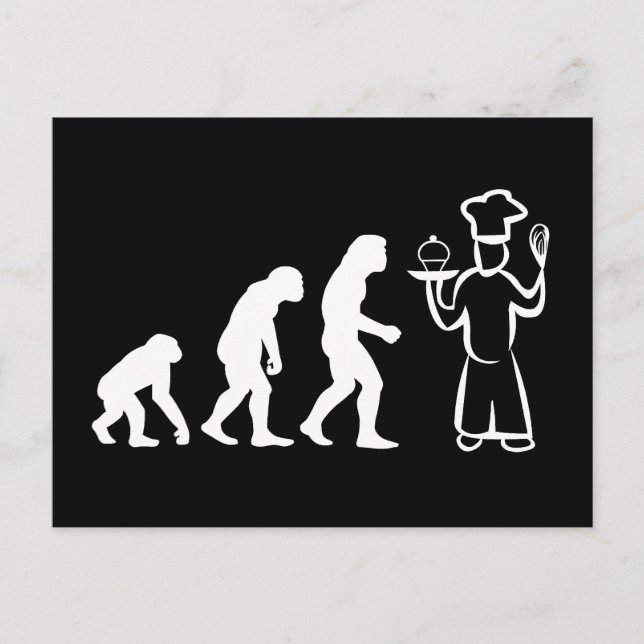 Evolution Postkarte (Vorderseite)