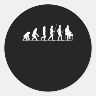 Evolution Potters Porzellan Kiln Job Geschenk Runder Aufkleber