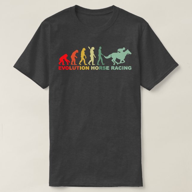 Evolution Racing Retro Reittier Derby Anzug T-Shirt (Design vorne)