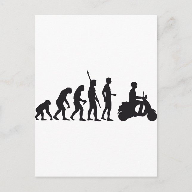 Evolution Roller Postkarte (Vorderseite)