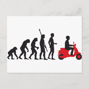 Evolution Roller Postkarte