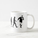 Evolution Rugby Kaffeetasse<br><div class="desc">Ein tolles Geschenk für einen tollen Rugby-Spieler. Rugby an die Spitze des evolutionären Baumes zu bringen.</div>