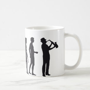 Evolution saxophon kaffeetasse