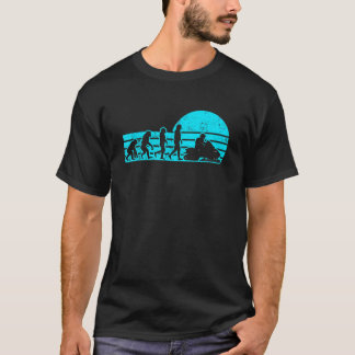 Evolution Schneemobil Schneemobilfahren Extrem Win T-Shirt