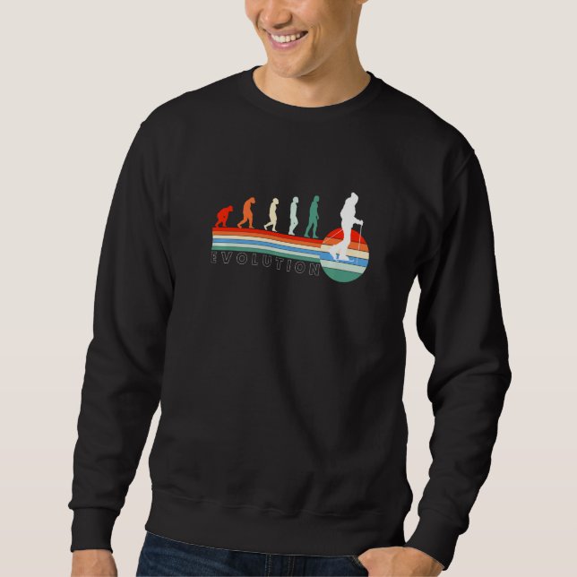 Evolution Schneeschuhwandern Schneeschuhschneemütz Sweatshirt (Vorderseite)