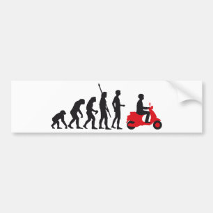 evolution scooter autoaufkleber