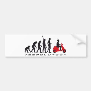 evolution scooter autoaufkleber