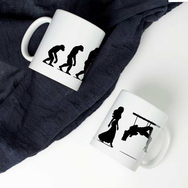 Evolution Shibari Kaffeetasse (Evolution of shibari mug)