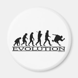 Evolution - Skateboarding - Männlich Magnet