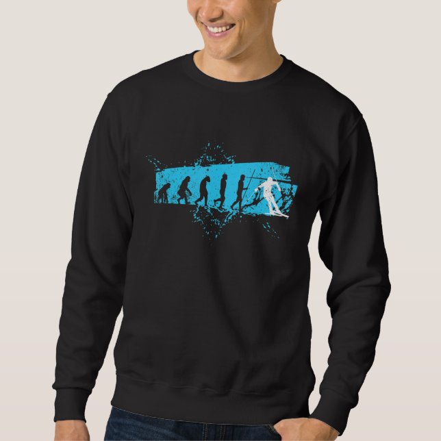 Evolution Skiing Wintersportler Sweatshirt (Vorderseite)