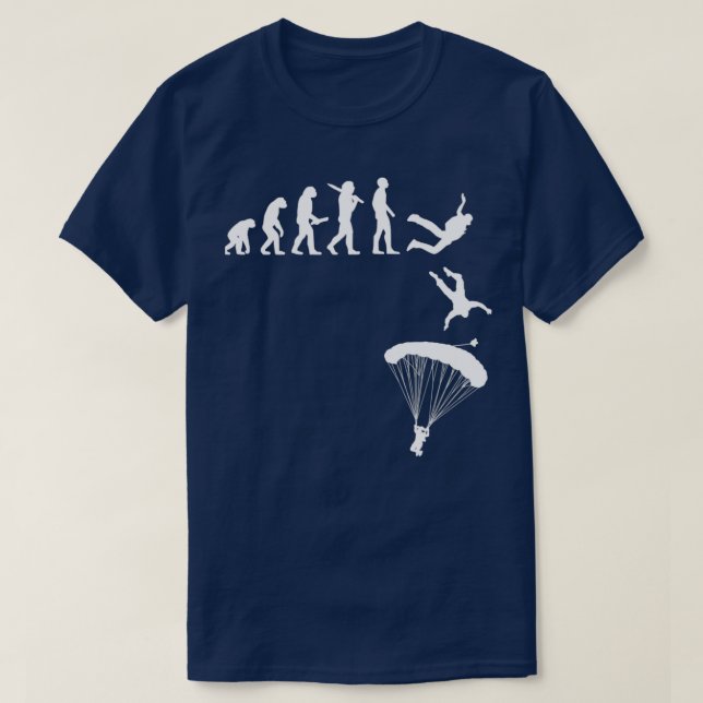 Evolution Skydiver Parachuting Essential Classic T T-Shirt (Design vorne)