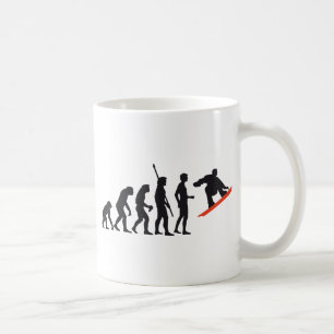 evolution snowboard kaffeetasse