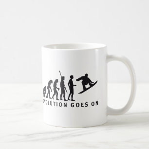 evolution snowboard kaffeetasse