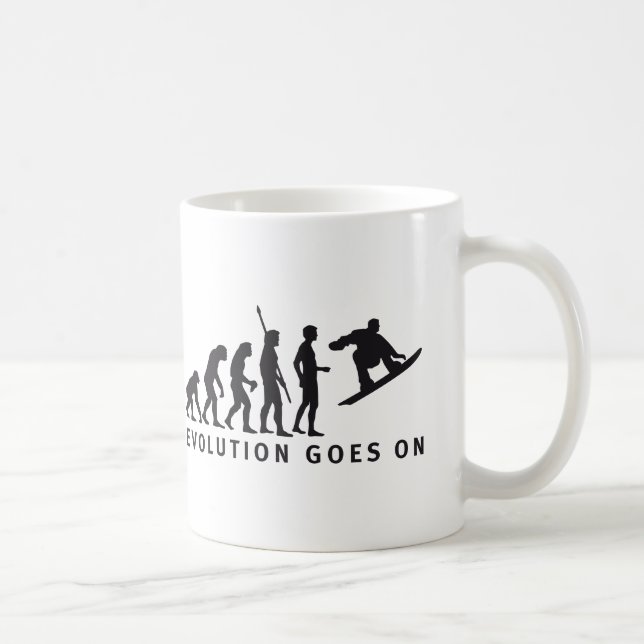 evolution snowboard kaffeetasse (Rechts)