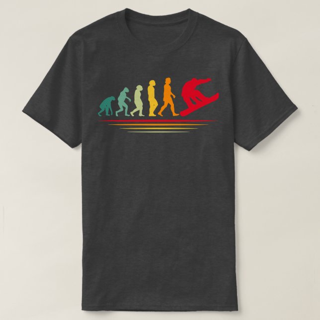 Evolution Snowboarden Schneeschuh Boarding Epert W T-Shirt (Design vorne)