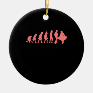 Evolution Square Dance Graphic Design Perfect Gift Keramik Ornament